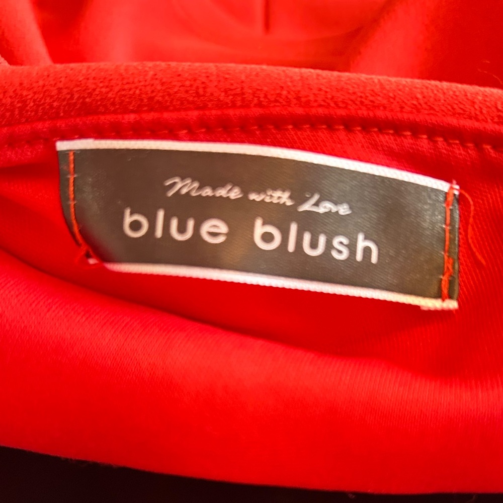 Blue Blush Chic One Shoulder Mini Dress Size Small - Picture 7 of 9
